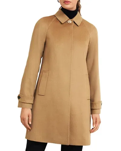 Hobbs London Vivienne Wool Coat In Warm Beige