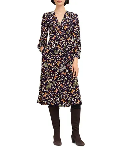 Hobbs London Zainah Dress In Navy Multi