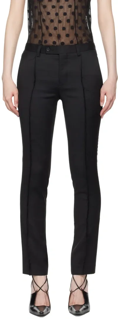 Hodakova Black Pinched Seam Trousers