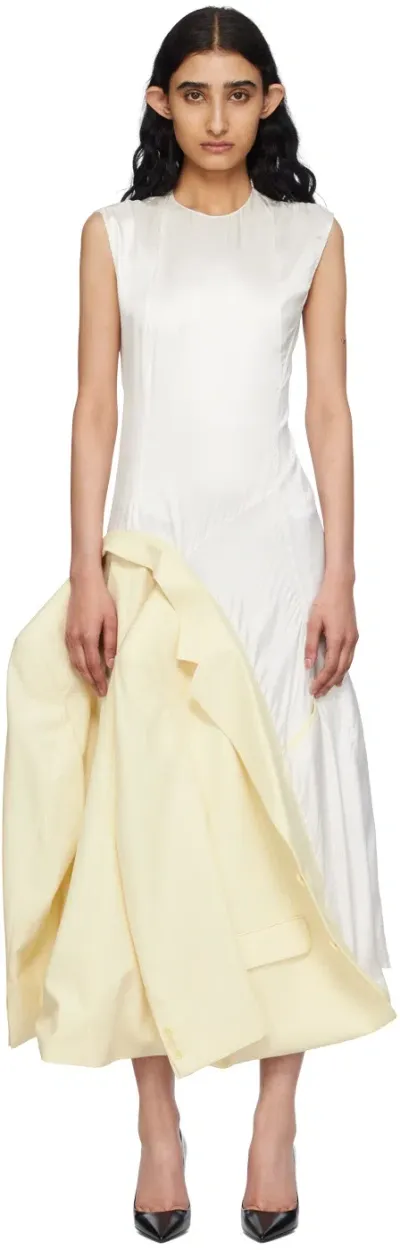 Hodakova Off-white Inside Out Suit Jacket Maxi Dress