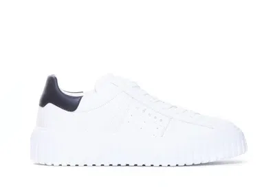 Hogan H-stripes Sneakers In White