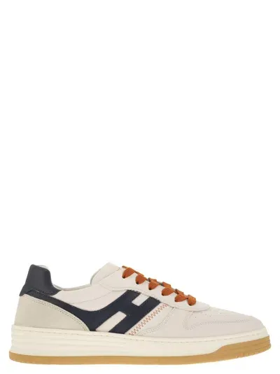 Hogan H630 - Leather Lace-up Trainers In White