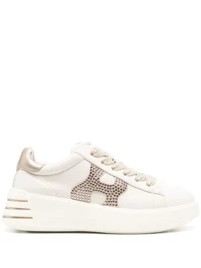 Hogan Pre Rebel Leather Sneakers In Multi