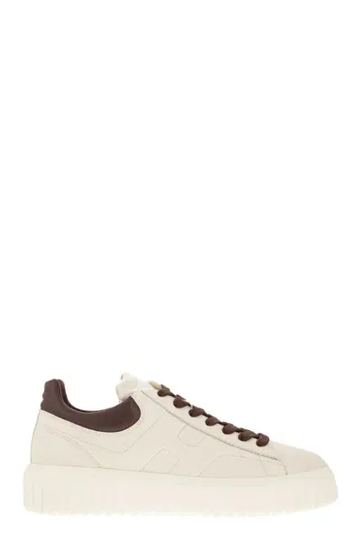 Hogan Sneakers H-stripes In Pelle In White