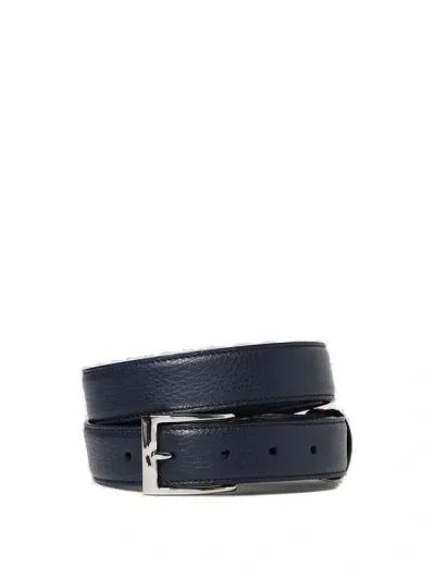 Hogan Square Buckle Belt In Blue