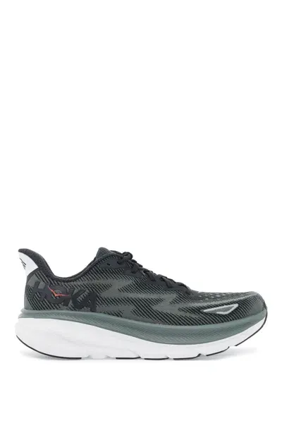 Hoka One One Clifton 9 - Breathable Sports Shoe In Gray