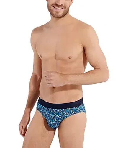 Hom Ralphy Printed Mini Briefs In Ibi Blue P