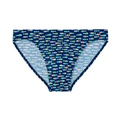 Hom Trouville Micro Briefs In Navy Print