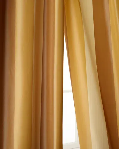 Home Silks Each 96"l Juniper Curtain In Gold