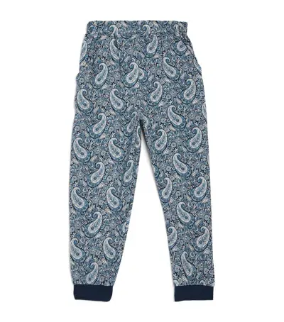 Homebody Kids' Paisley Pyjama Bottoms In Navy