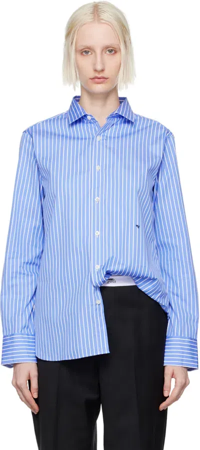 Hommegirls Blue Classic Stripe Shirt