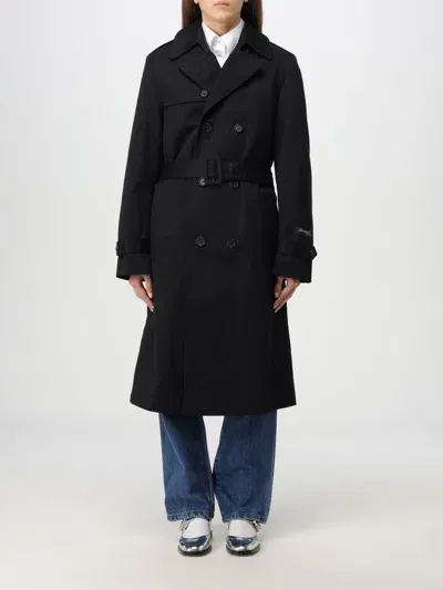 Hommegirls Trench Coat  Woman Color Black In Schwarz