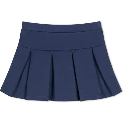 Hope & Henry Baby Girls' Ponte Drop Waist Skort, Infant In Navy Quilted