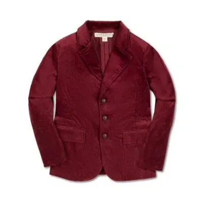 Hope & Henry Boys' Organic Corduroy Blazer, Kids In Oxblood Cord