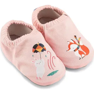 Hopfrög Kids' Jack Rabbit Barefoot Slip-on Shoe In Powder Pink