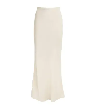 House Of Dagmar Bias-cut Maxi Skirt In Ivory