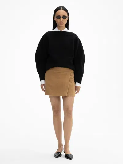 House Of Dagmar Mini Skirt In Camel