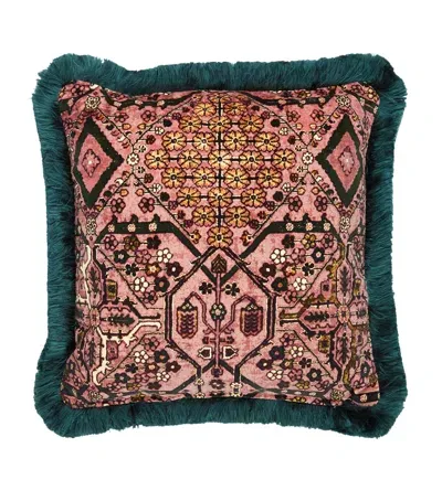 House Of Hackney Velvet Mey Meh Cushion In Multi