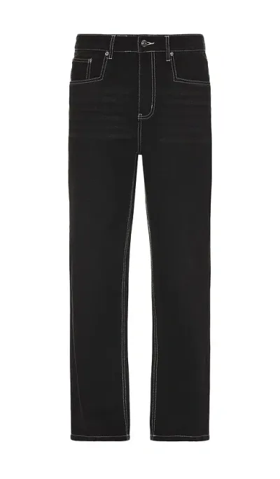 House Of Sunny 13oz Carpenter Straight Leg Jeans In Black