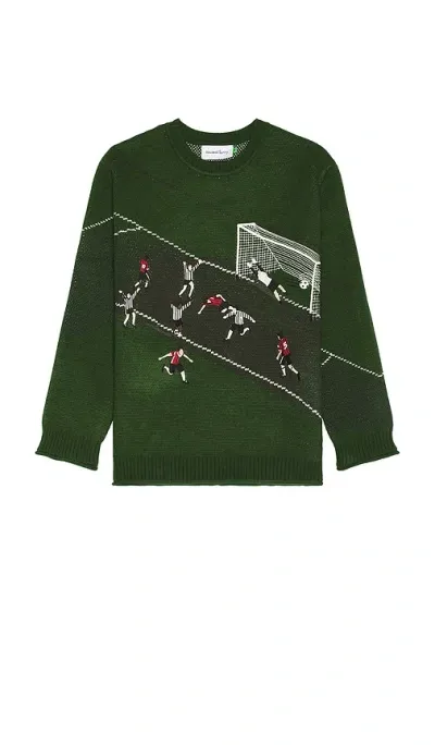 House Of Sunny Match Of The Day Sweater In Dark Green