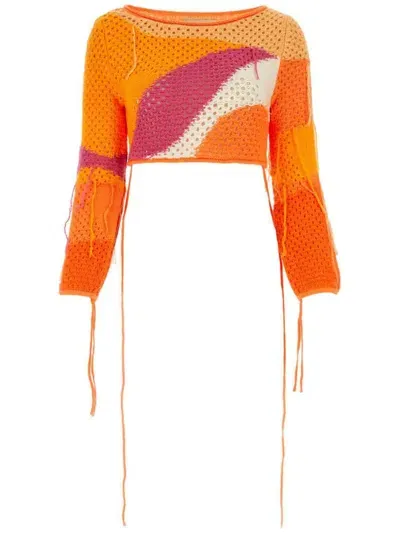 House Of Sunny Sunset Sweater In Orange