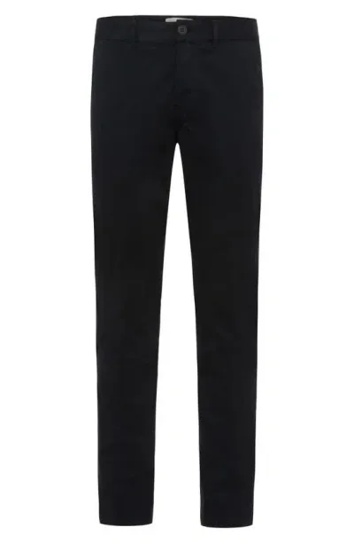 Hudson Classic Slim Straight Leg Stretch Chinos In Black