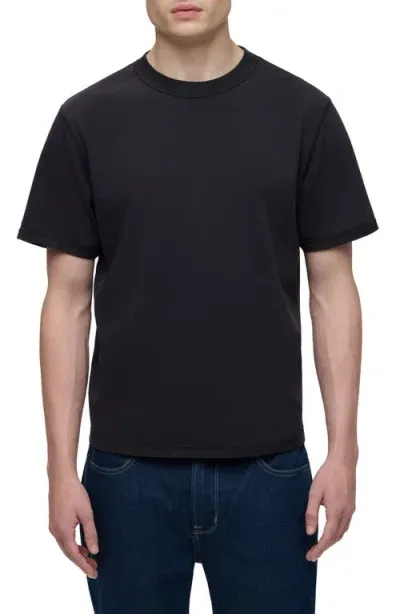 Hudson Jeans Heavyweight Cotton T-shirt In Forest Black