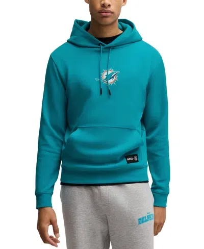 Hugo Boss Boss <br>x Nfl Woodson Graphic Hoodie<br><br> In Dolphins Green