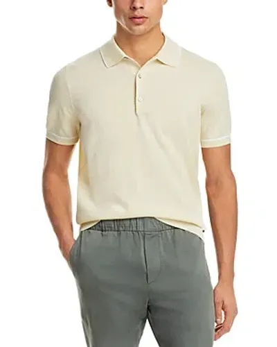 Hugo Boss Gorillo Knit Polo Shirt In Open White