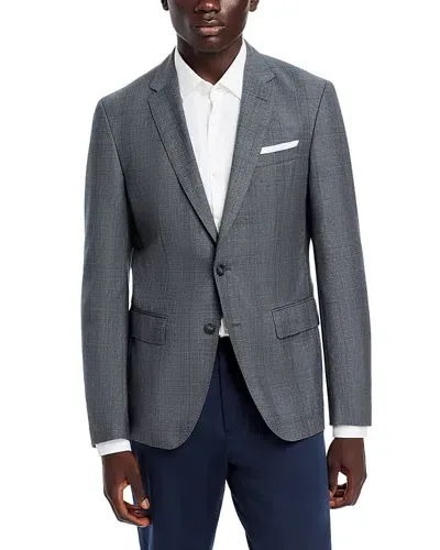 Hugo Boss Hutson Slim Fit Tonal Plaid Sport Coat In Medium Grey