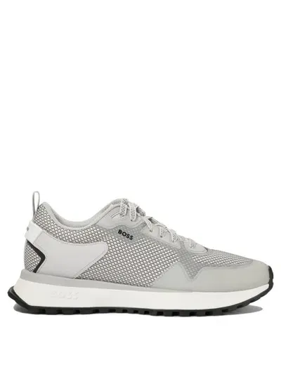 Hugo Boss Boss Jonah Fabric Low-top Sneakers In White