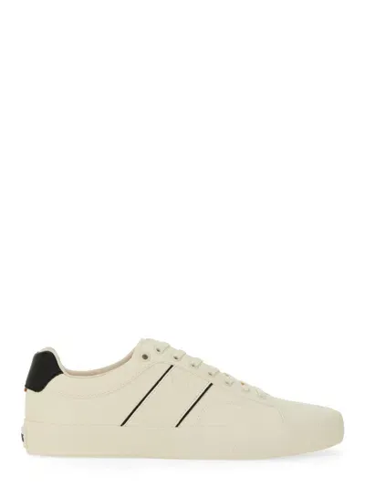 Hugo Boss Leather Sneaker In Nude