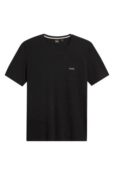 Hugo Boss Mix Match Pajama T-shirt In 005 Black