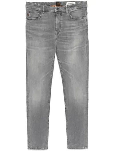 Hugo Boss Slim-cut Skinny Jeans In Grey