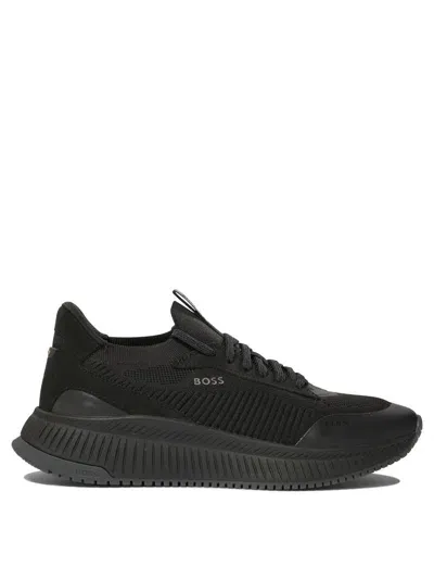 Hugo Boss Slon Sneakers & Slip-on In Black