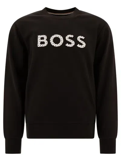 Hugo Boss Soleri Sweatshirts In Black