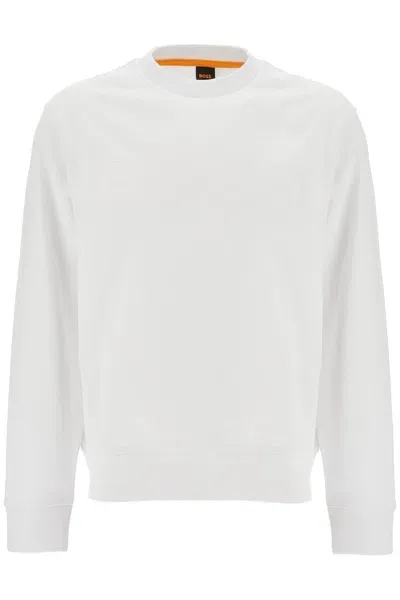 Hugo Boss Webasiccrew Logo In White