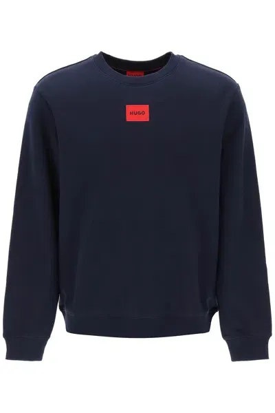 Hugo Kids'  Diragol Light Sweatshirt In Blue