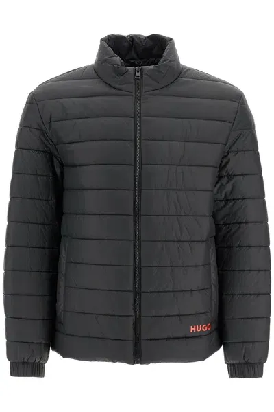 Hugo Lightweight Recycled Nylon Down Jacket In Black