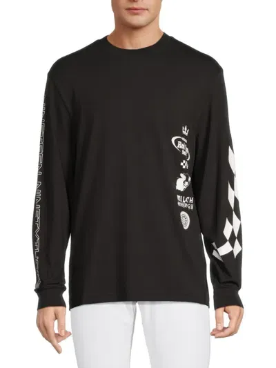 Hugo Dasino Cotton Sweatshirt In Black