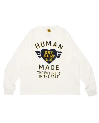 Human Made Kids' Graphic L/s T-shirt In White