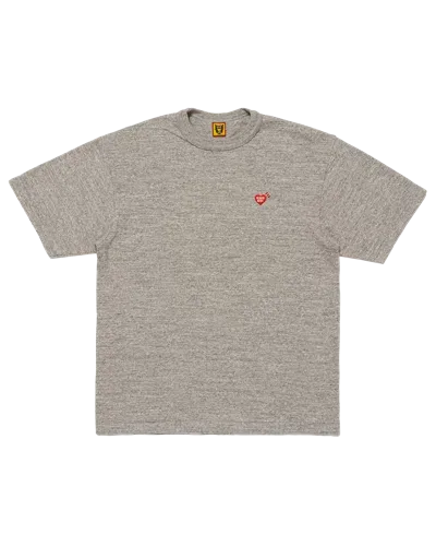 Human Made Kids' Heart Badge T-shirt In Gray