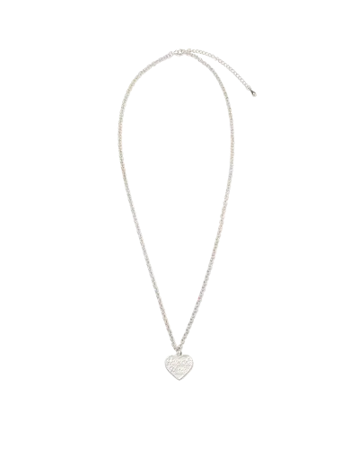 Human Made Kids' Heart Silver Necklace In Gold