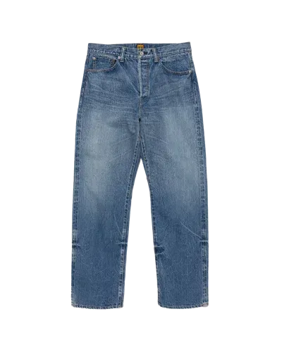 Human Made Kids' Straight Denim Pants In Indigo