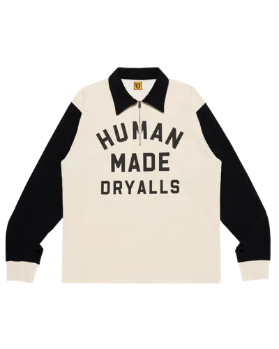 Human Made Kids' Zip-up L/s T-shirt In Black