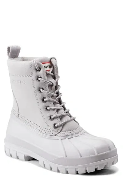 Hunter Southall Waterproof Insulated Boot In Light Grey