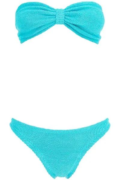 Hunza G Set Bikini Jean In Light Blue