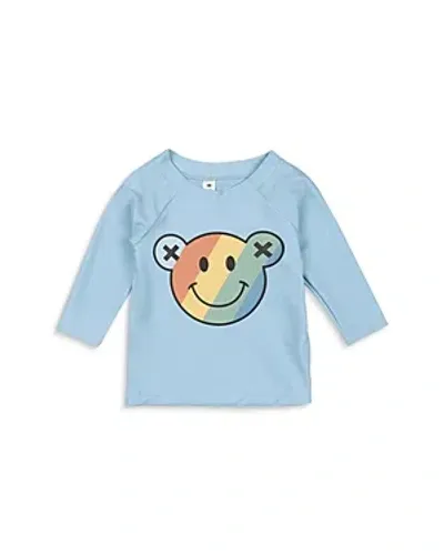 Huxbaby Boys' Smiley Rainbow Bear Print Long Sleeve Rash Guard - Baby, Little Kid In Splash