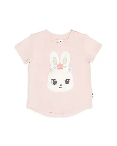 Huxbaby Girls' Blossom Bunny Tee Shirt - Baby, Little Kid In Pink Pearl