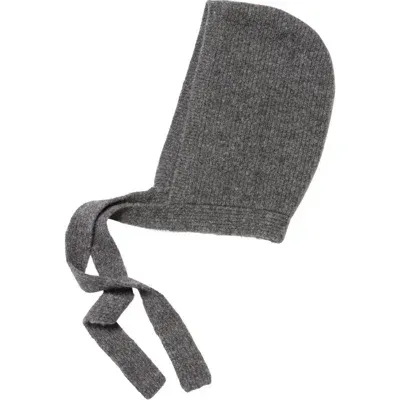 Hyer Goods Upcycled Alpaca Wool Tie Balaclava In Charcoal